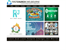 Tablet Screenshot of firstchurchmelbourne.org